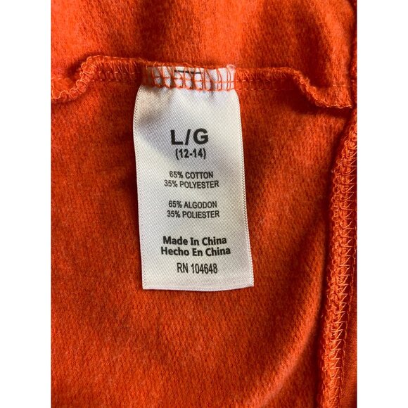 Clemson Tigers Orange TShirt L Long Sleeve College Football Team Spirit Pullover - Picture 5 of 8